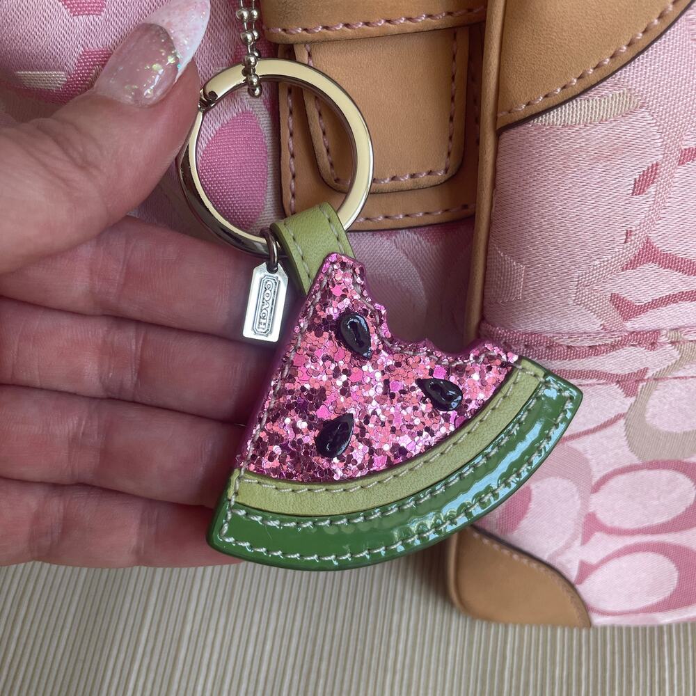 RARE Coach Pink Optic C 4-Piece Collector Set + Watermelon Charm - Picture 8 of 16